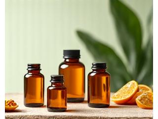 Botellas de suplementos nutricionales y vitaminas